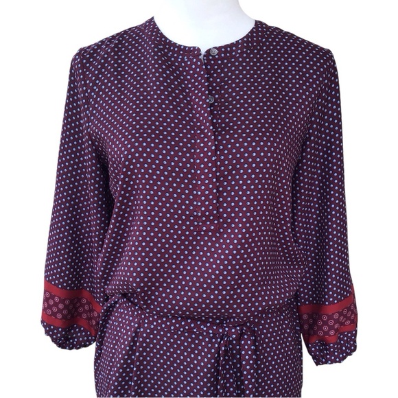 Ann Taylor Loft Long Sleeve Tie Waist Shift Dress Size Small Petites NEW - Picture 4 of 10